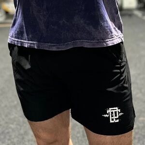 Dude That Lifts Men's Medium Black Zeus Shorts Unlined Gym Training Athletic